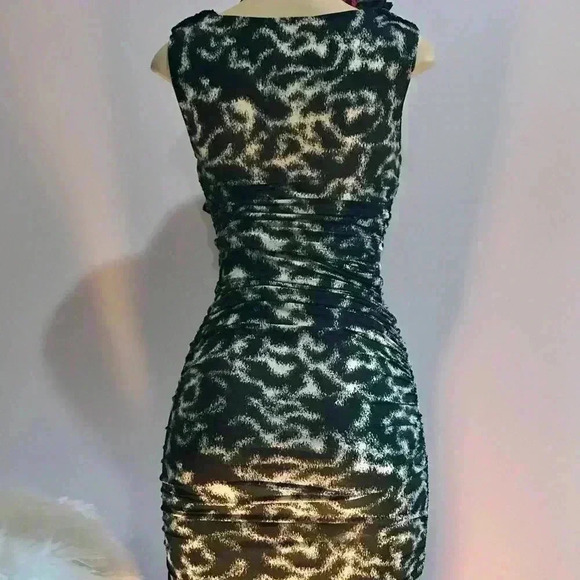 International Concepts Animal Print Black & White Dress - Picture 2 of 7